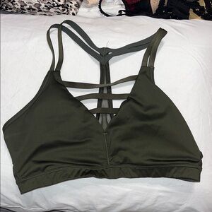Victoria's Secret Dark Green Strappy Bralette